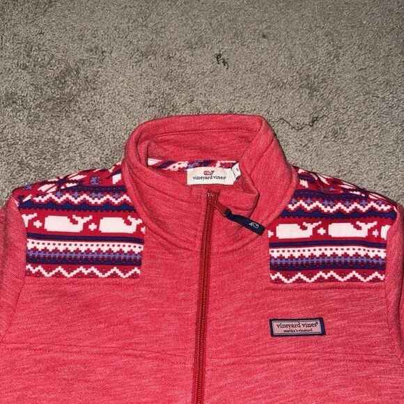 Vineyard Vines Whale Isle Shoulder Shep Sweatshirt Shirt Womens Size Small - Picture 6 of 8